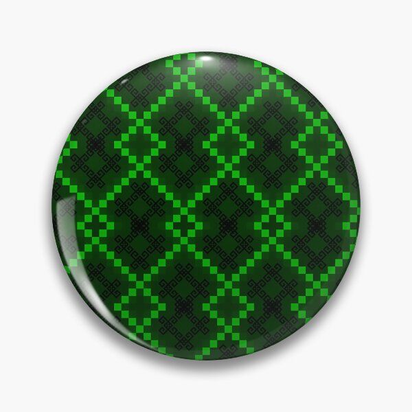 Item preview, Green and Black Pixel Ethnic Pattern designed and sold by Khwanchai.
