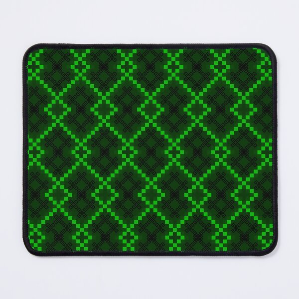 Item preview, Green and Black Pixel Ethnic Pattern designed and sold by Khwanchai.