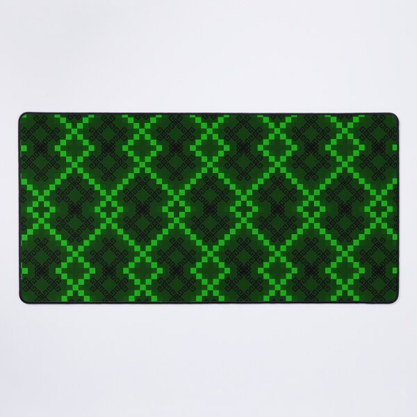 Item preview, Green and Black Pixel Ethnic Pattern designed and sold by Khwanchai.