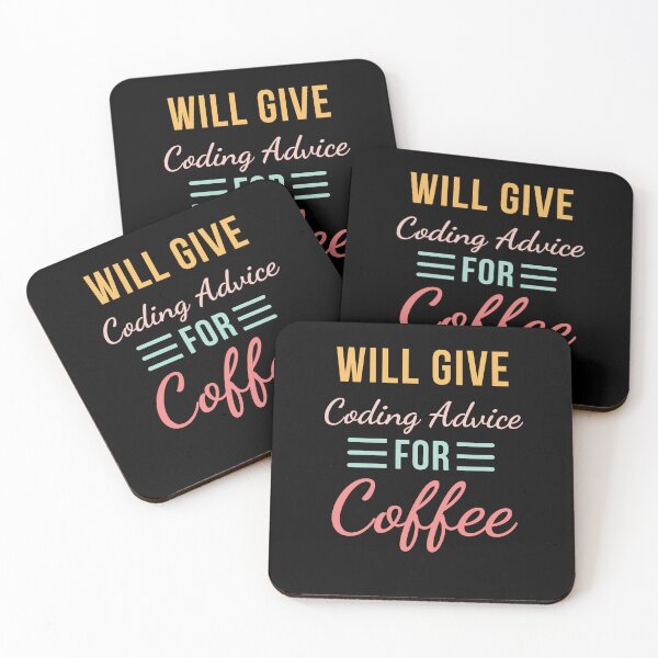 Item preview, Will Give Coding Advice for Coffee Funny Programmer cute designed and sold by snowry.