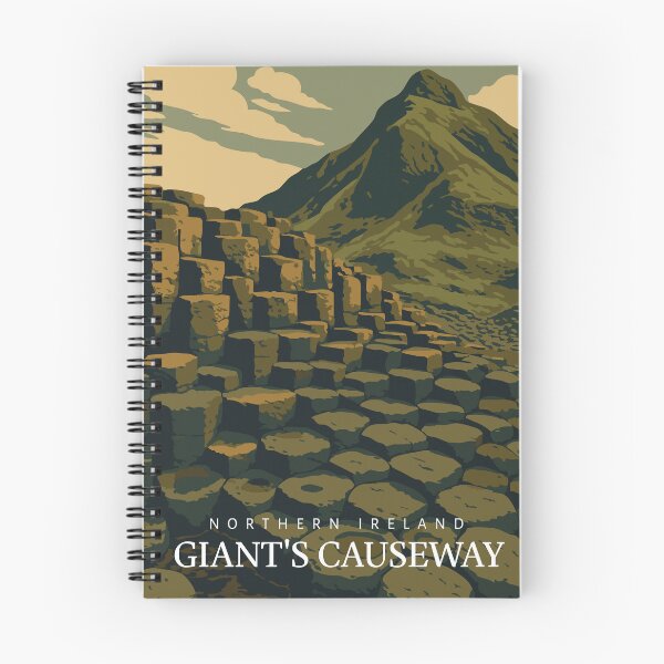 Item preview,  Giant's Causeway Vintage Illustration – Northern Ireland Basalt Rock Formation designed and sold by ColorTherapy.