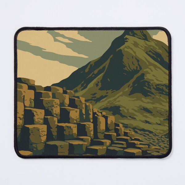 Item preview,  Giant's Causeway Vintage Illustration – Northern Ireland Basalt Rock Formation designed and sold by ColorTherapy.