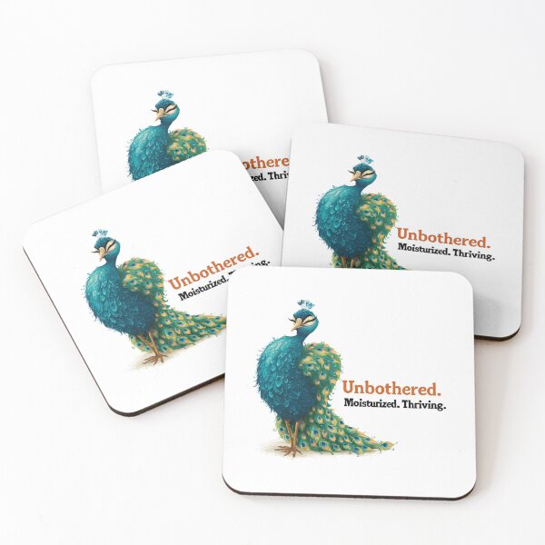 Item preview, Funny Meme - Unbothered Moisturised Thriving Peacock designed and sold by hamishby.