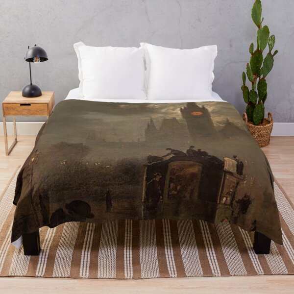 Item preview, English School 19th Century St. Pancras at night designed and sold by Vintage Designs +.