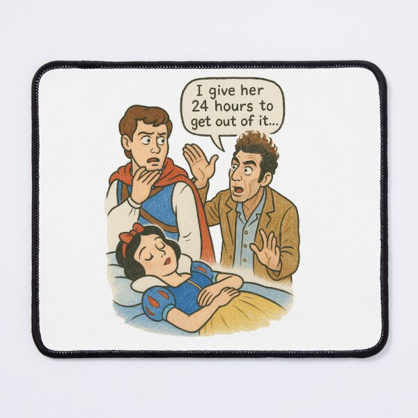 Item preview, Snow White in a coma | Kramer Snow White Mashup | Funny Parody designed and sold by BlueEyesDesign.