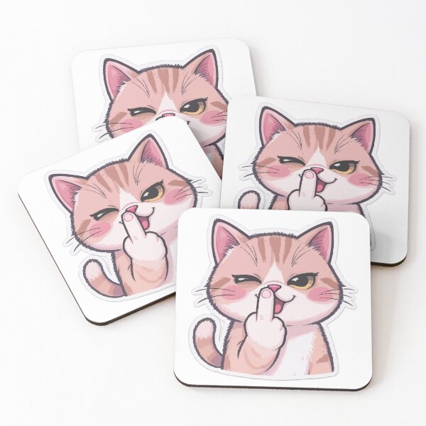 Item preview, Sassy Kawaii Cat - Cute but Rude designed and sold by Nin Tai.