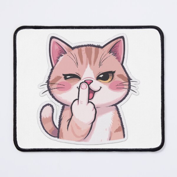 Item preview, Sassy Kawaii Cat - Cute but Rude designed and sold by Nin Tai.