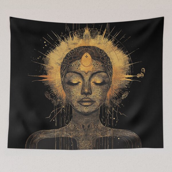Item preview, Female Enlightened Woman in Meditation  designed and sold by LabMandala.