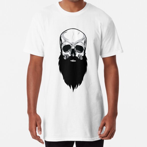 Bearded skull Long T-Shirt