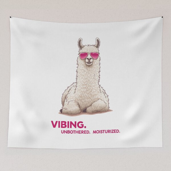 Item preview, Funny Meme - Vibing Unbothered Llama designed and sold by hamishby.