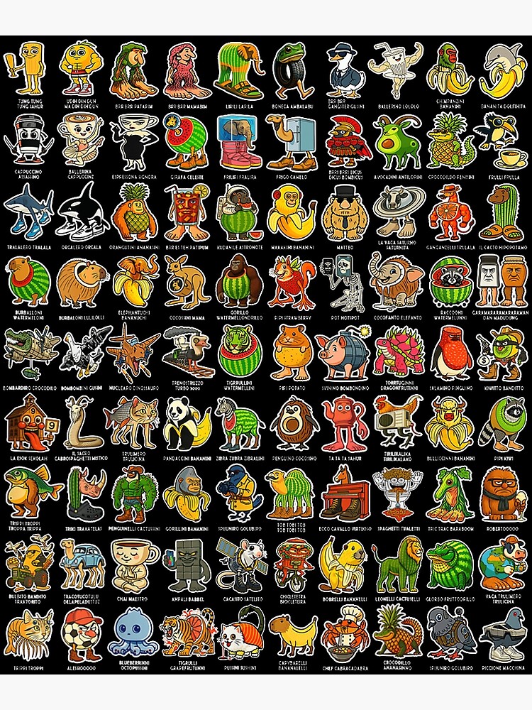 Italian-Brainrot Gen Z Poster