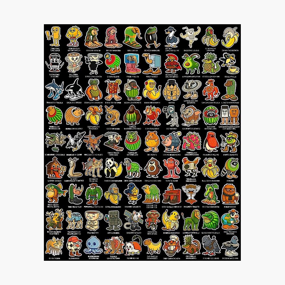 Italian-Brainrot Gen Z Poster