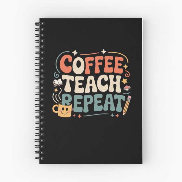 Item preview, Coffee Teach Repeat Teacher designed and sold by Mateusz Majcherek.