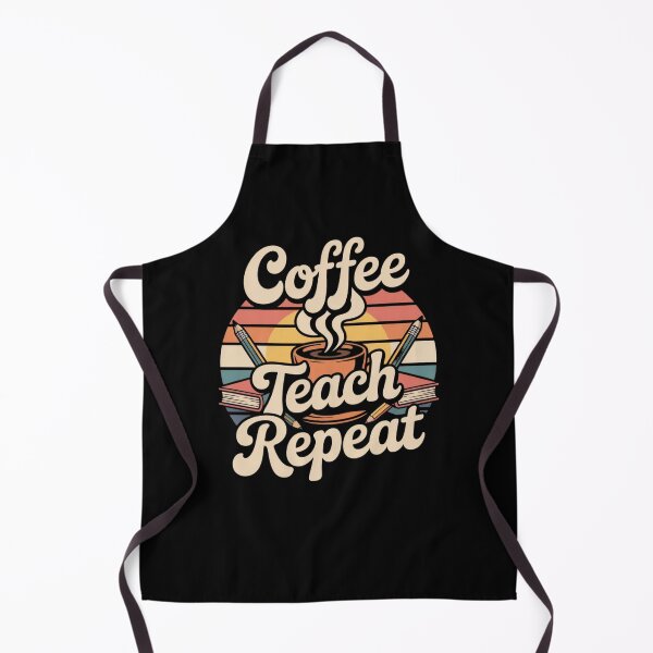 Item preview, Coffee Teach Repeat Teacher designed and sold by Mateusz Majcherek.