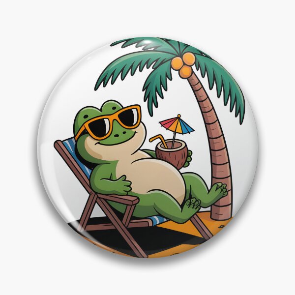 Item preview, Zero Thoughts Just Sunbathing – Cute Chill Lizard with Sunglasses designed and sold by Nirbhay.