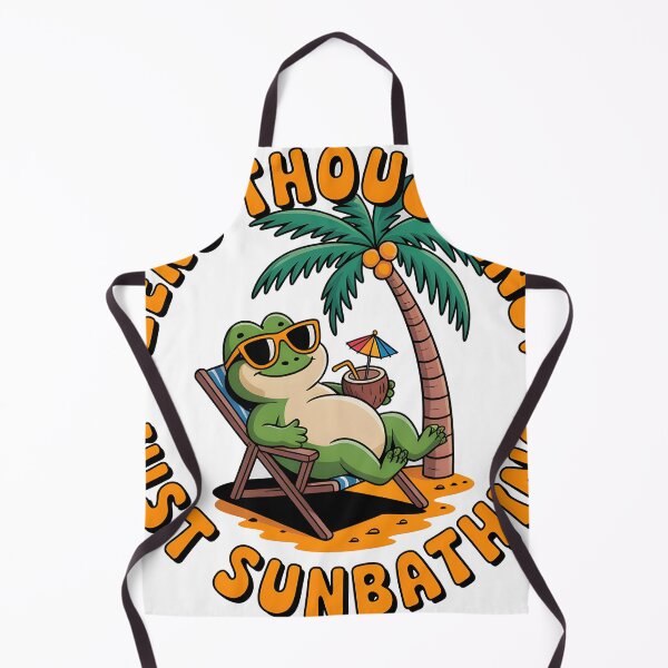 Item preview, Zero Thoughts Just Sunbathing – Cute Chill Lizard with Sunglasses designed and sold by Nirbhay.
