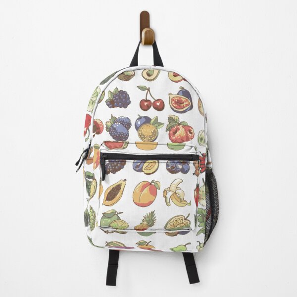 Item preview, This image is an illustrated grid of various fruits and vegetables, likely created using a pixel art or low-fidelity digital art style. designed and sold by zanaxxer.