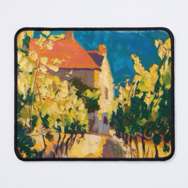 Item preview, Vibrant Vineyard Path in Provence – French Countryside Impressionist Landscape designed and sold by CARRAANN.