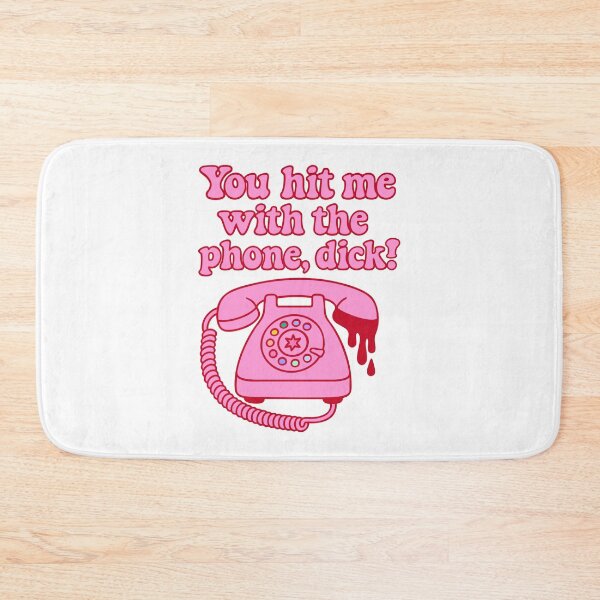 Item preview, You Hit Me With the Phone, Dick – Retro Horror - Scream Movie Quote designed and sold by jenelectra.