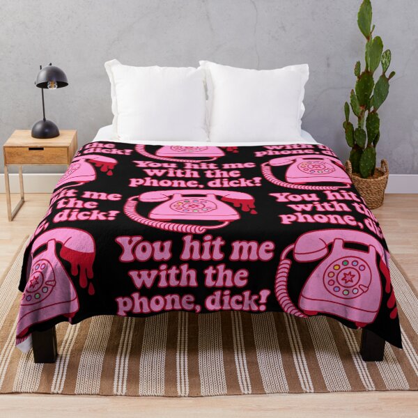 Item preview, You Hit Me With the Phone, Dick – Retro Horror - Scream Movie Quote designed and sold by jenelectra.