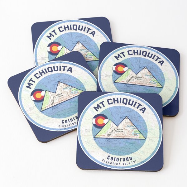 Item preview, Colorado Mountain Sunset Map - Mt Chiquita designed and sold by Willz Designz.