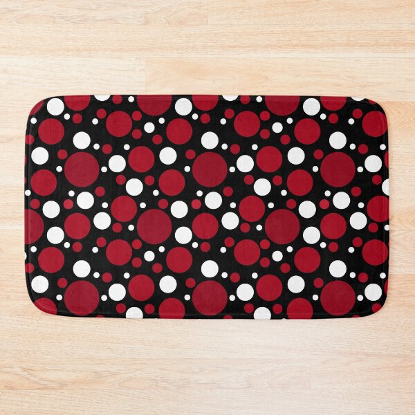 Item preview, Abstract Random Red and White Polka Dots  designed and sold by POLKAIWERX.