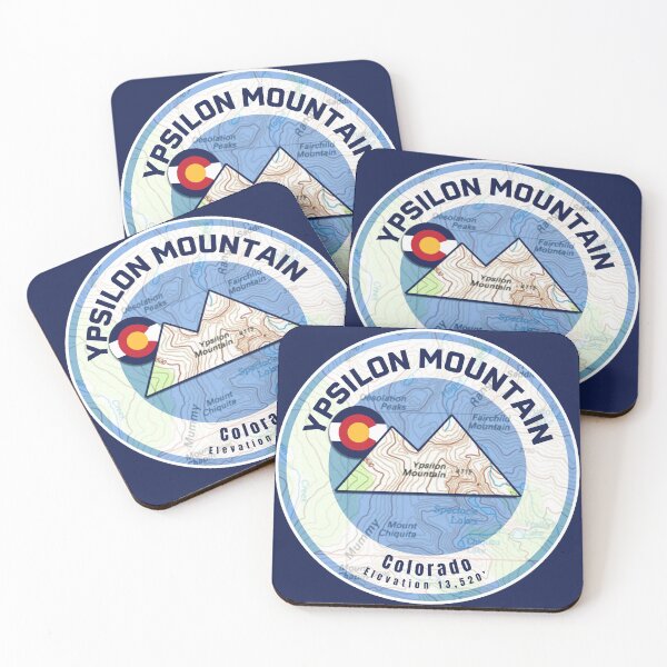 Item preview, Colorado Mountain Sunset Map - Ypsilon Mountain designed and sold by Willz Designz.