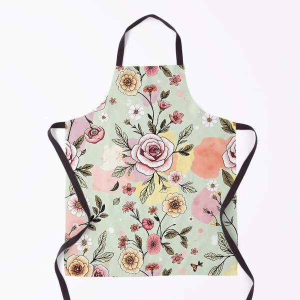 Item preview, Pastel Floral Seamless Pattern | Hand Drawn Roses and Daisies | Aesthetic Watercolor Botanical Design designed and sold by teesprinkle.