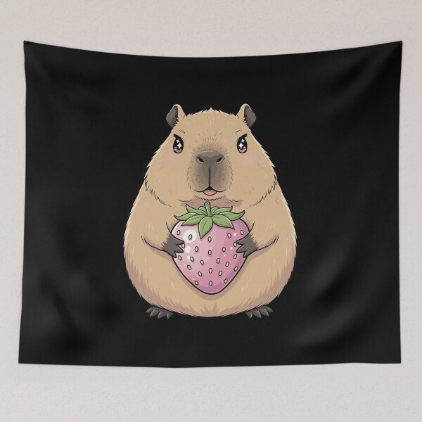 Item preview, Chibi Kawaii Capybara – Cute and Funny Animal Illustration designed and sold by StudioJohan.