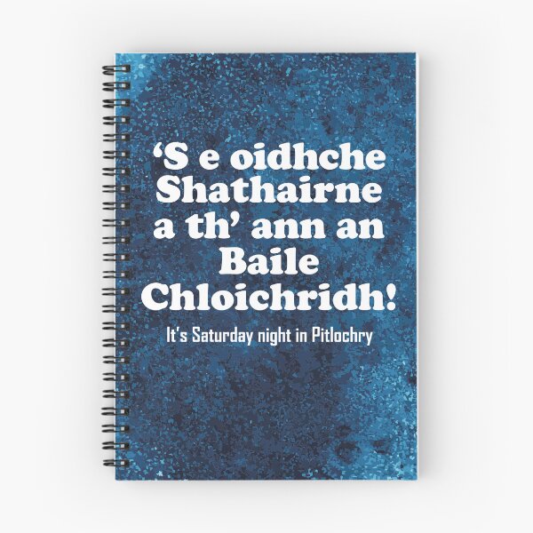 Item preview, It's Saturday night in Pitlochry | ‘S e Oidhche Shathairne a th’ ann an Baile Chloichridh! (Scottish Gaelic translation)  designed and sold by Mamaidh Made.
