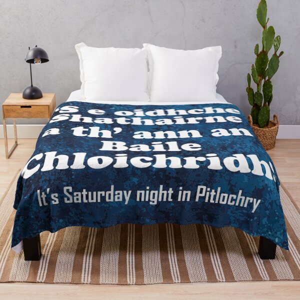 Item preview, It's Saturday night in Pitlochry | ‘S e Oidhche Shathairne a th’ ann an Baile Chloichridh! (Scottish Gaelic translation) designed and sold by Mamaidh Made.