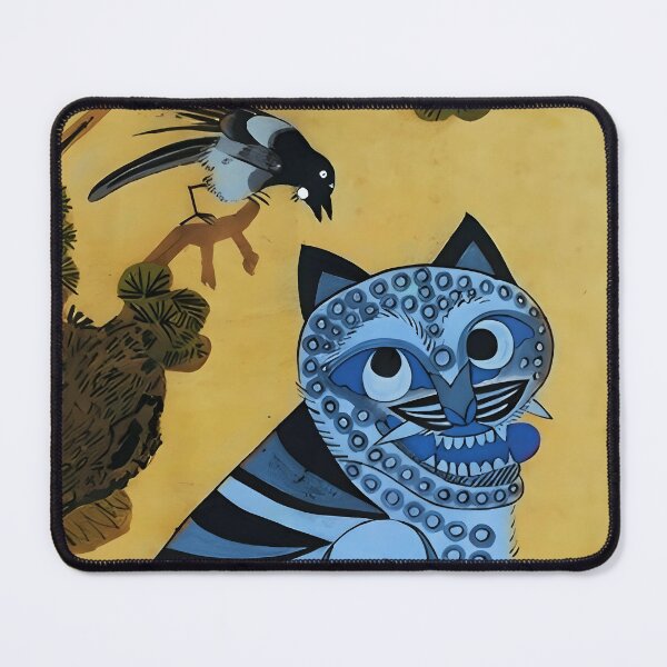 Item preview, Blue Tiger and Magpie – Minhwa (Hojak-do) Folk Art Repainted designed and sold by EmeraldeaArt.