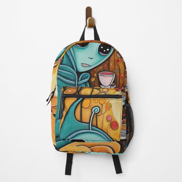 Item preview, Two Alien's wearing Hoodies having a romantic dinner on in the middle of a forest during autumn designed and sold by Colin Bentham.