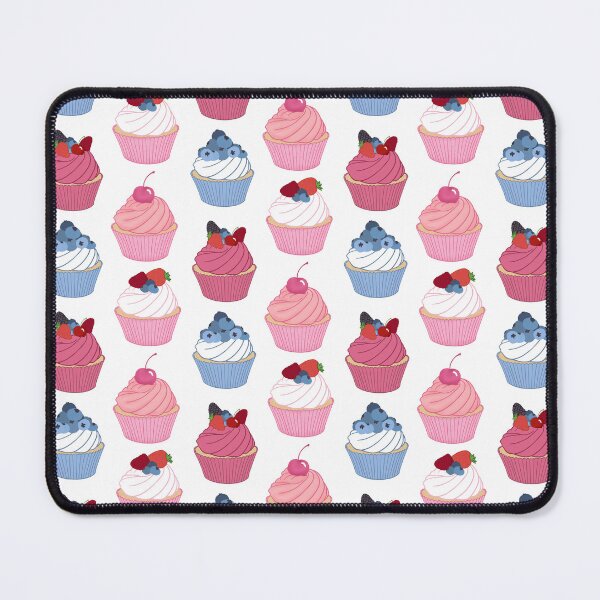 Item preview, Cupcake flavoured pattern | Cherry, Strawberry, Blueberry and Raspberry Fancy Cupcakes designed and sold by Lindsay Marie Patterns.
