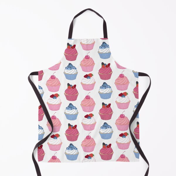 Artikelvorschau, Muster mit Cupcake-Geschmack | Ausgefallene Cupcakes mit Kirschen, Erdbeeren, Blaubeeren und Himbeeren entworfen und verkauft von Lindsay Marie Patterns.