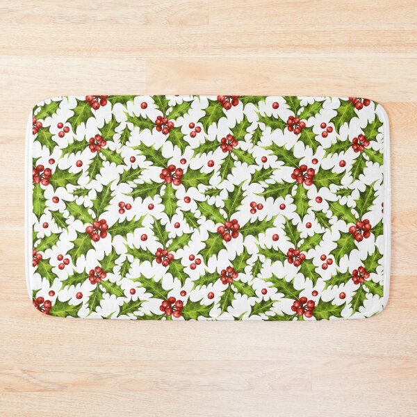 Item preview, Christmas Holly Pattern designed and sold by SarahWhittle.