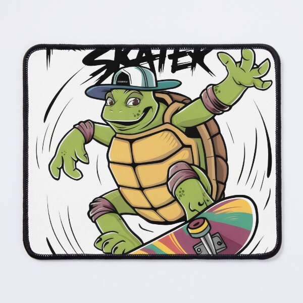 Item preview, Turtle on a skateboard. designed and sold by MyHappyArtShop.