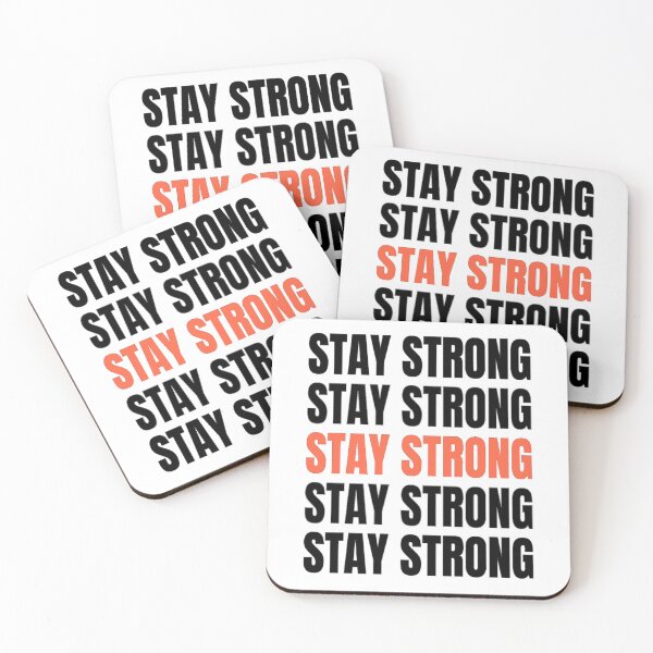 Item preview, Stay Strong – Never Give Up Motivational Quote Design designed and sold by EverbrightGoods.