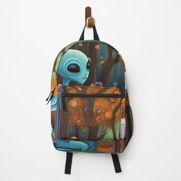 Item preview, Two Alien's wearing Hoodies having a romantic dinner on in the middle of a forest during autumn designed and sold by Colin Bentham.