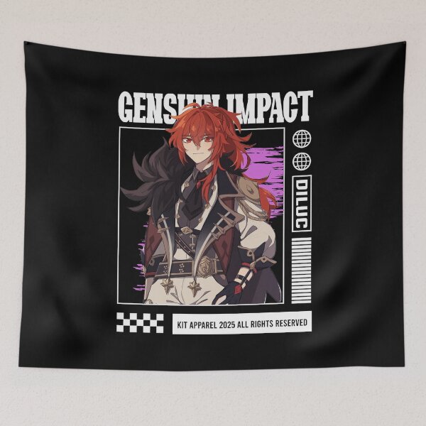 Item preview, Diluc - Genshin Impact designed and sold by gontijoart.