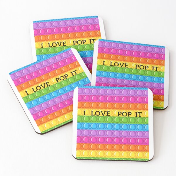 Item preview, I LOVE POPIT - Colorful Pop It Fidget Toy Pattern – Fun Back to School Design for Bags & More designed and sold by Anahit Petrosyan Art Studio & Unique Print Designs for a Gift.