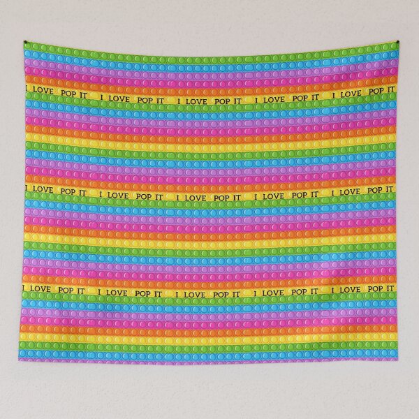 Item preview, I LOVE POPIT - Colorful Pop It Fidget Toy Pattern – Fun Back to School Design for Bags & More designed and sold by Anahit Petrosyan Art Studio & Unique Print Designs for a Gift.