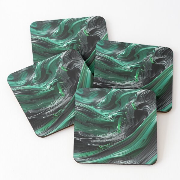 Item preview, wavy green pattern designed and sold by saly55887.