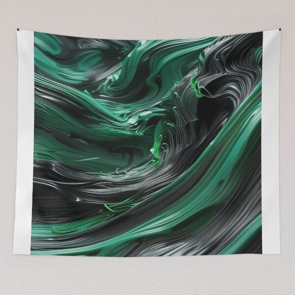 Item preview, wavy green pattern designed and sold by saly55887.