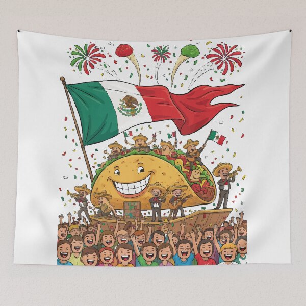 Item preview, Mexican flag Funny Taco designed and sold by Uglyandcute.