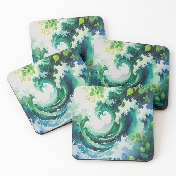 Item preview, Leaf and Waves Pattern designed and sold by saly55887.