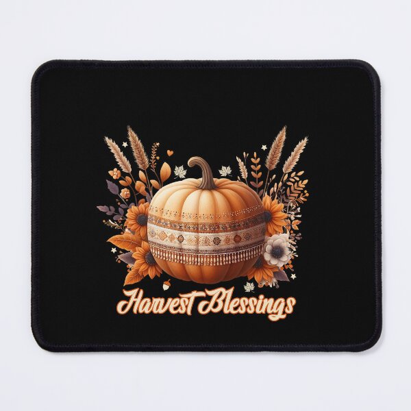 Item preview, Harvest Blessings – Elegant Fall Pumpkin & Autumn Floral Design designed and sold by Dantin.