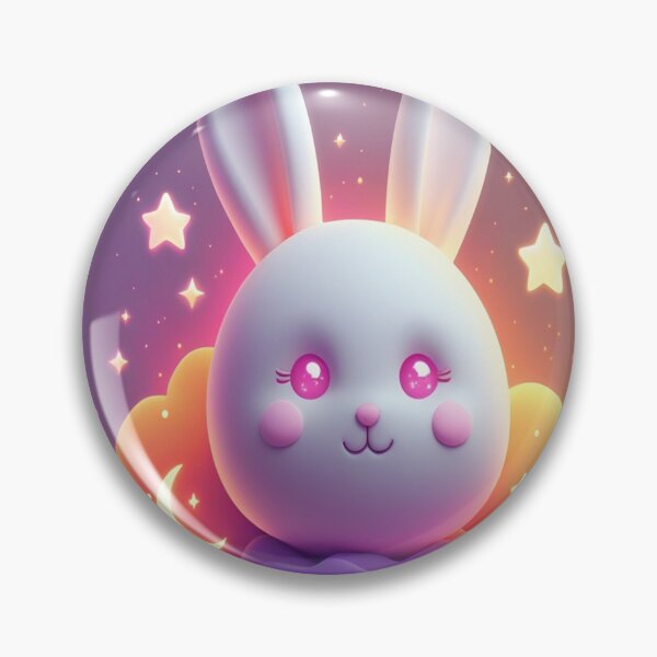 Item preview, Rabbit face pattern on cloud designed and sold by saly55887.