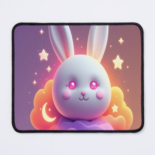 Item preview, Rabbit face pattern on cloud designed and sold by saly55887.