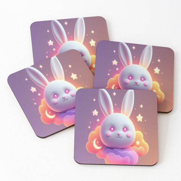 Item preview, Rabbit face pattern on cloud designed and sold by saly55887.